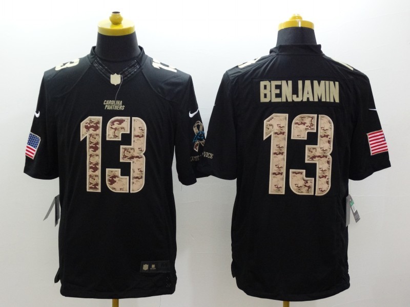Men's Carolina Panthers Kelvin Benjamin #13 Black Jersey